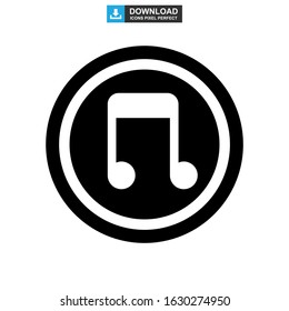 music icon or logo isolated sign symbol vector illustration - high quality black style vector icons
