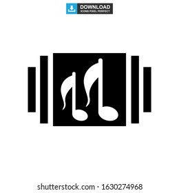 music icon or logo isolated sign symbol vector illustration - high quality black style vector icons
