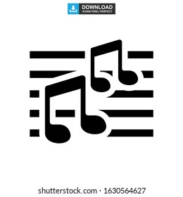 music icon or logo isolated sign symbol vector illustration - high quality black style vector icons
