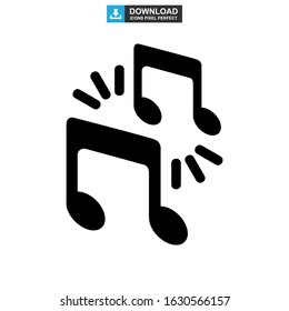 music icon or logo isolated sign symbol vector illustration - high quality black style vector icons
