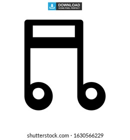 music icon or logo isolated sign symbol vector illustration - high quality black style vector icons
