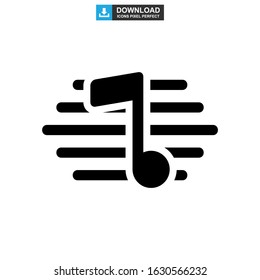 music icon or logo isolated sign symbol vector illustration - high quality black style vector icons
