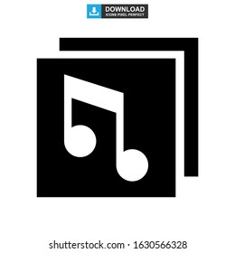 music icon or logo isolated sign symbol vector illustration - high quality black style vector icons
