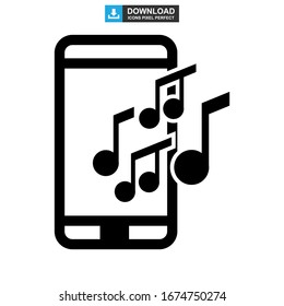 music icon or logo isolated sign symbol vector illustration - high quality black style vector icons
