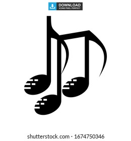 music icon or logo isolated sign symbol vector illustration - high quality black style vector icons
