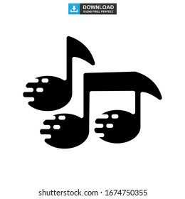music icon or logo isolated sign symbol vector illustration - high quality black style vector icons
