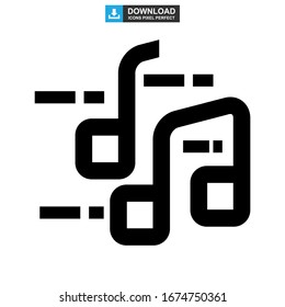 music icon or logo isolated sign symbol vector illustration - high quality black style vector icons
