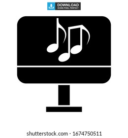music icon or logo isolated sign symbol vector illustration - high quality black style vector icons
