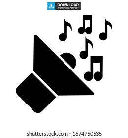 music icon or logo isolated sign symbol vector illustration - high quality black style vector icons
