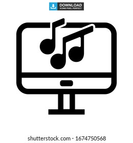 music icon or logo isolated sign symbol vector illustration - high quality black style vector icons
