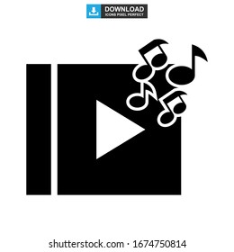 music icon or logo isolated sign symbol vector illustration - high quality black style vector icons
