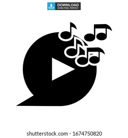 music icon or logo isolated sign symbol vector illustration - high quality black style vector icons
