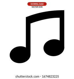 music icon or logo isolated sign symbol vector illustration - high quality black style vector icons
