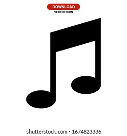 music icon or logo isolated sign symbol vector illustration - high quality black style vector icons
