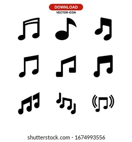 music icon or logo isolated sign symbol vector illustration - Collection of high quality black style vector icons
