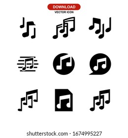 music icon or logo isolated sign symbol vector illustration - Collection of high quality black style vector icons
