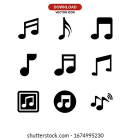 music icon or logo isolated sign symbol vector illustration - Collection of high quality black style vector icons
