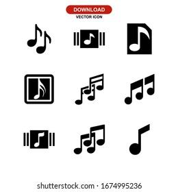 music icon or logo isolated sign symbol vector illustration - Collection of high quality black style vector icons
