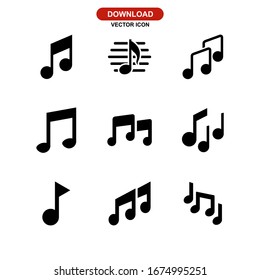 music icon or logo isolated sign symbol vector illustration - Collection of high quality black style vector icons
