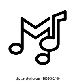 music icon or logo isolated sign symbol vector illustration - high quality black style vector icons
