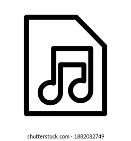 music icon or logo isolated sign symbol vector illustration - high quality black style vector icons
