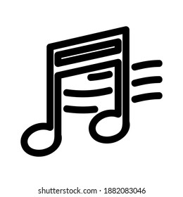 music icon or logo isolated sign symbol vector illustration - high quality black style vector icons

