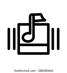 music icon or logo isolated sign symbol vector illustration - high quality black style vector icons
