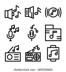 Music Icon Or Logo Isolated Sign Symbol Vector Illustration - Collection Of High Quality Black Style Vector Icons
