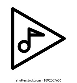 music icon or logo isolated sign symbol vector illustration - high quality black style vector icons
