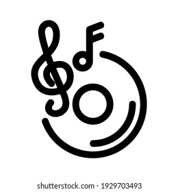 music icon or logo isolated sign symbol vector illustration - high quality black style vector icons
