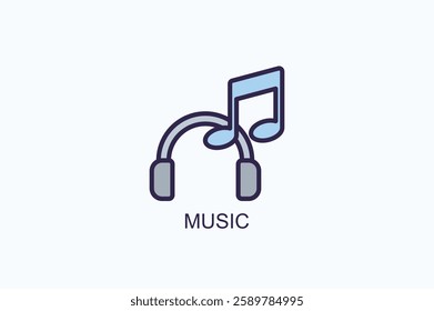 Music Icon Or Logo Isolated Vector Illustration