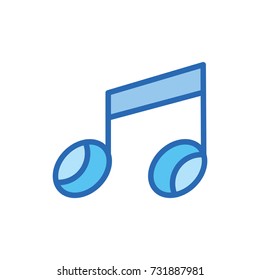 Music icon logo vector logo design illustration
