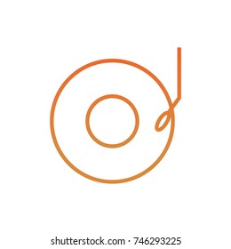 Music icon logo vector design illustration