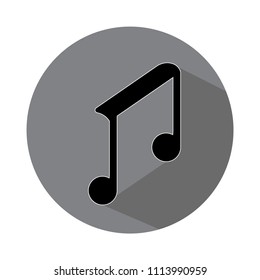 Music icon.Web and mobile.