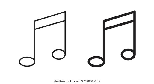 Icono de la música para el App móvil, diseños editables