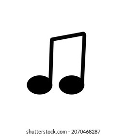Music icon. Musical note icon.