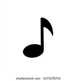  Musiksymbol. Vektorillustration des Notizzettels
