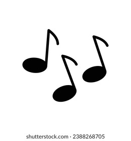 music icon musical note vector icon 