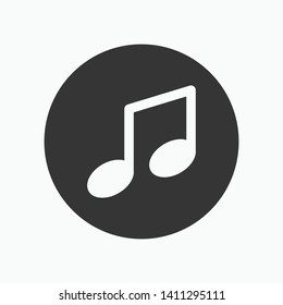 Music icon, new trendy graphic style vector illustration for logo, app, web, ui,