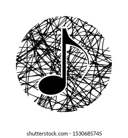 music icon. Note icon.