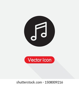 Music Icon, Note Icon Vector Illustration Eps10