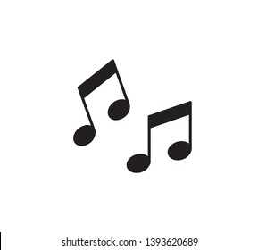 Music icon ,note icon vector logo template