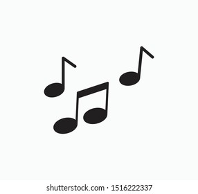 Music icon ,note music vector logo template illustration