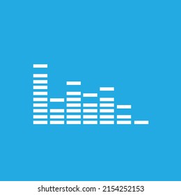 music icon on flat. For smart phone application to listen and download songs. Music notes, microphone, headphones, treble clef, boot, phone, wave.
