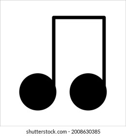 music icon on white background