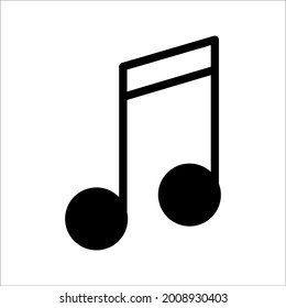 music icon on white background