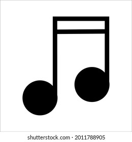 music icon on white background