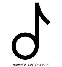 music icon on white background