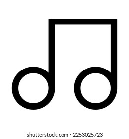 music icon on white background