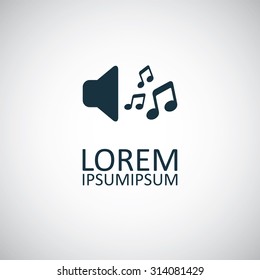 music icon, on white background
